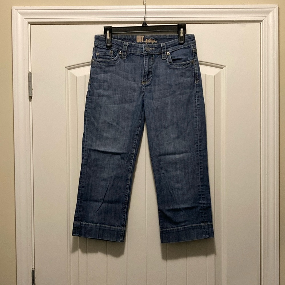Denim capri pants